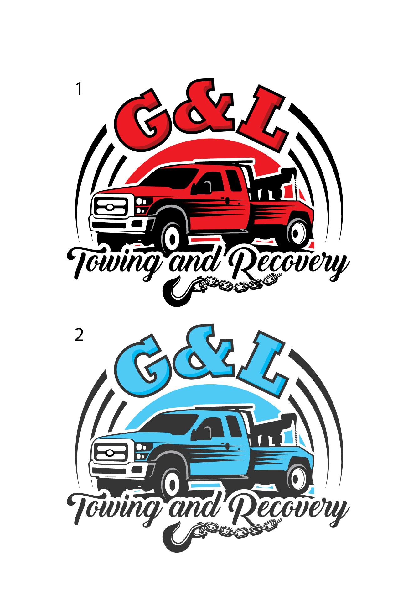 Logo-Design von geni für G&L TOWING AND RECOVERY LLC | Design #25369681