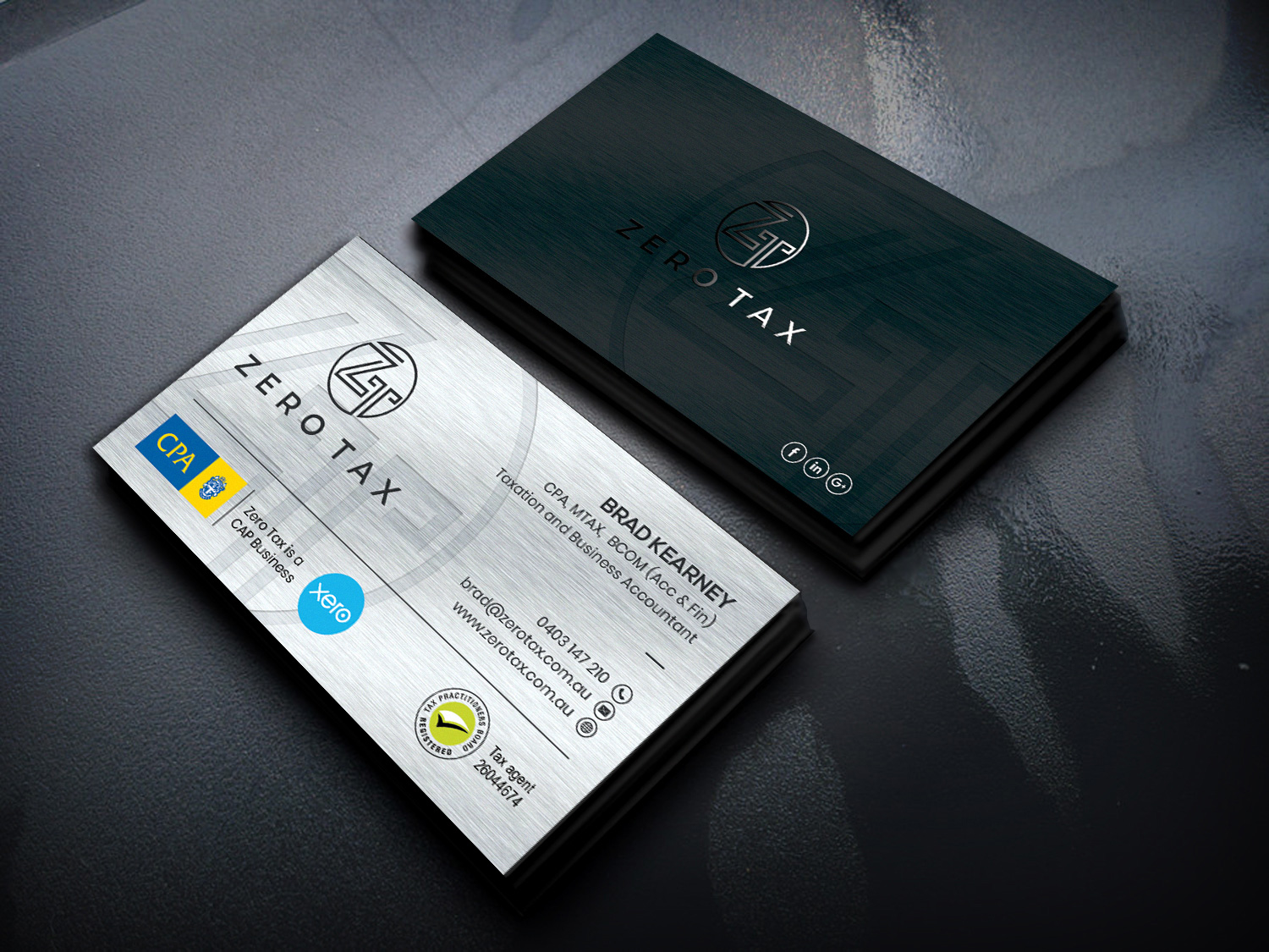 Business Card Design by Sandaruwan for Zero Tax | Design #25381155