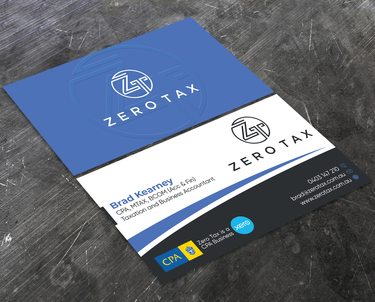 Visitenkarten-Design von Verified artistry (Design garden) für Zero Tax | Design #25389315