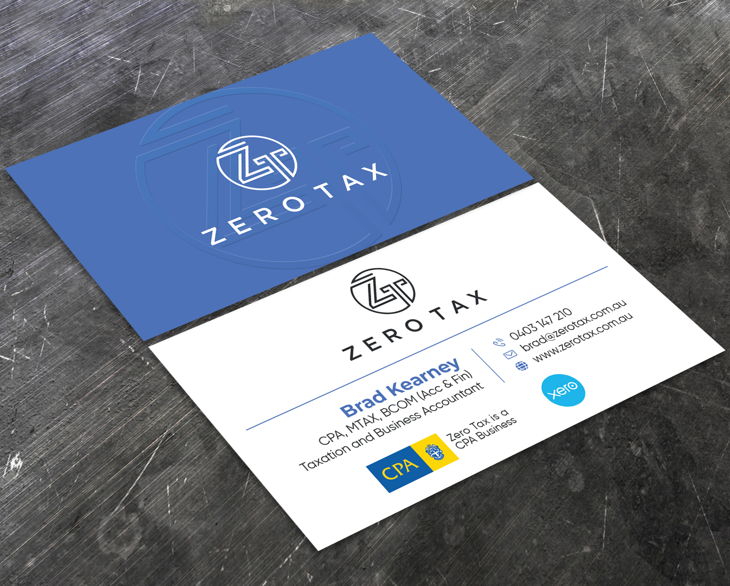 Visitenkarten-Design von Verified artistry (Design garden) für Zero Tax | Design #25389317