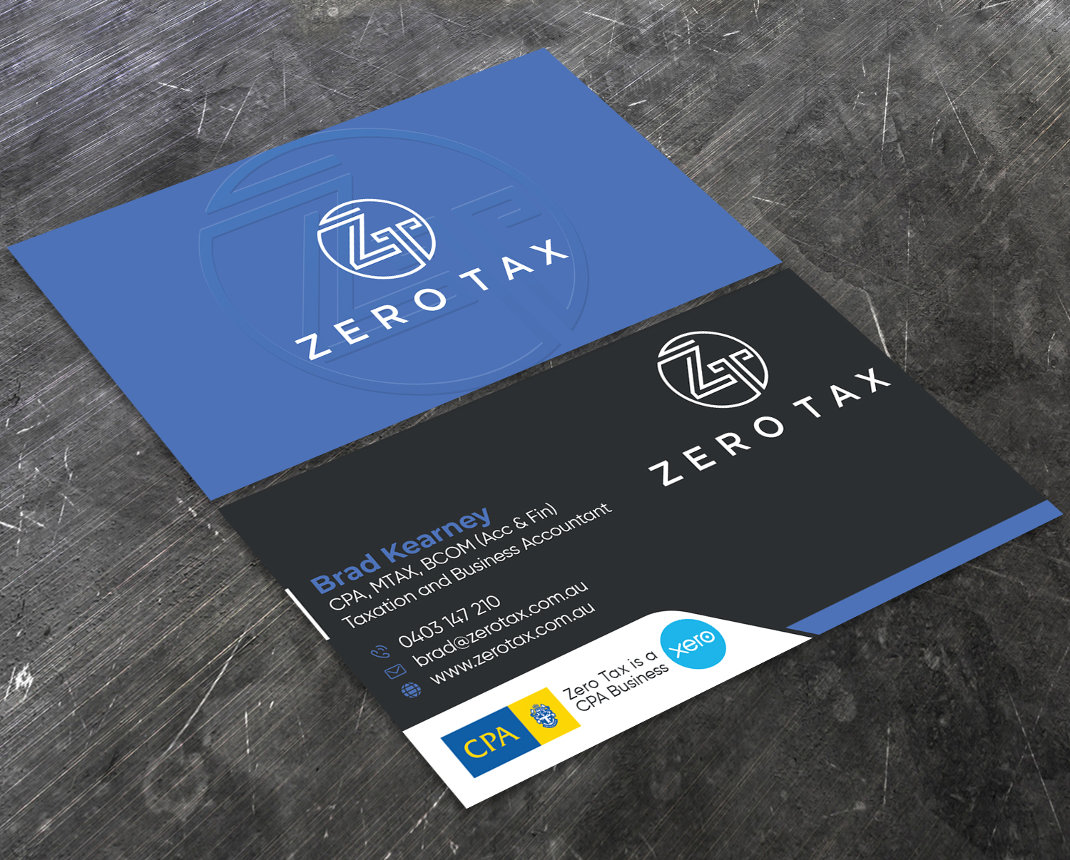 Business Card Design by Verified artistry for Zero Tax | Design #25389318