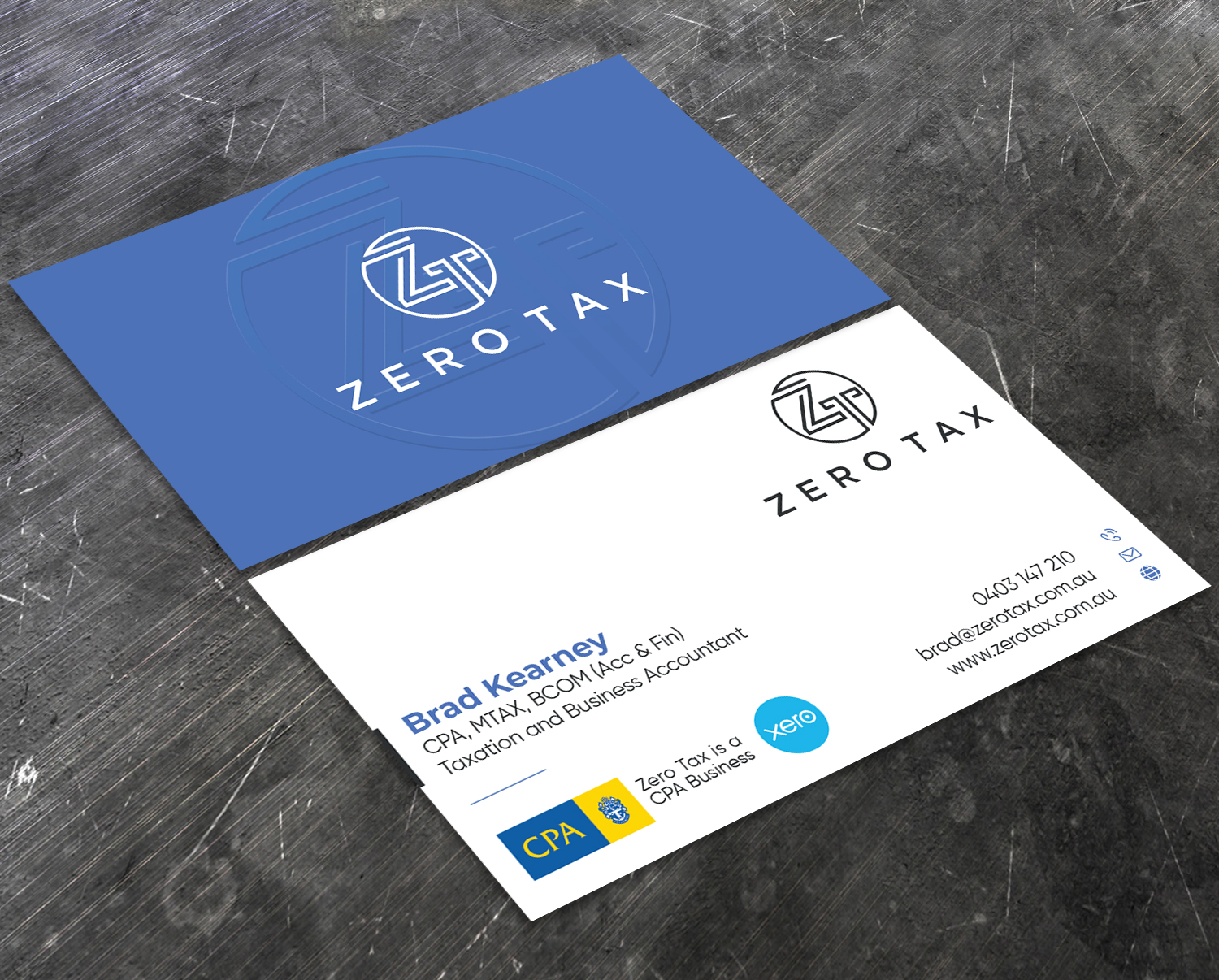 Business Card Design by Verified artistry for Zero Tax | Design #25389322