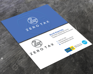 Business Card Design by Verified artistry (Design garden) for Zero Tax | Design: #25389323
