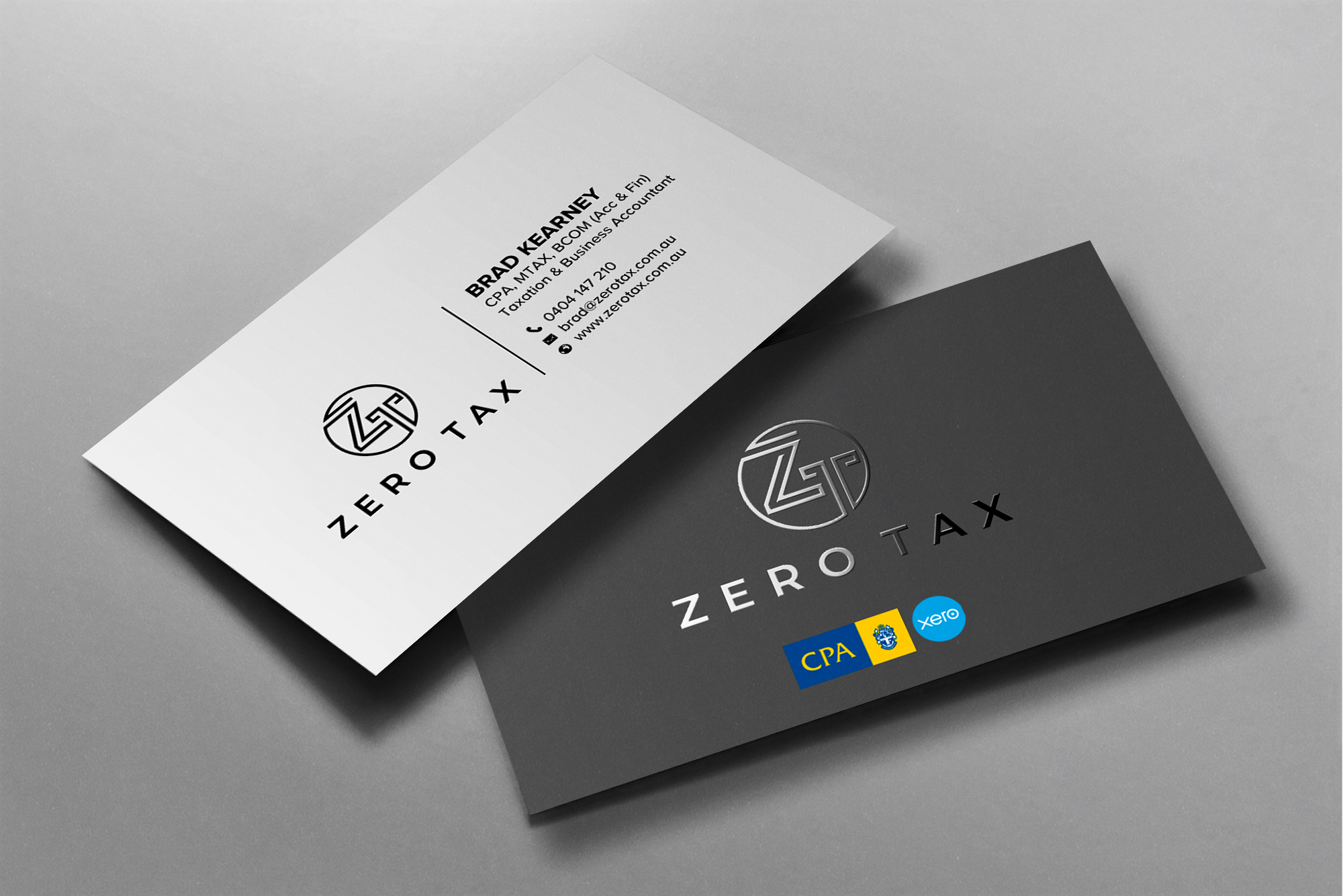 Business Card Design by chandrayaan.creative for Zero Tax | Design #25373910