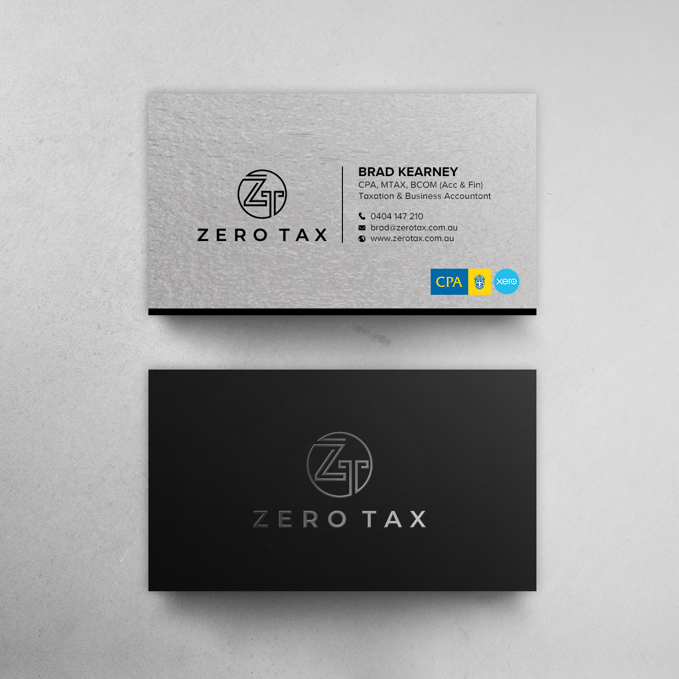Visitenkarten-Design von chandrayaan.creative für Zero Tax | Design #25374878