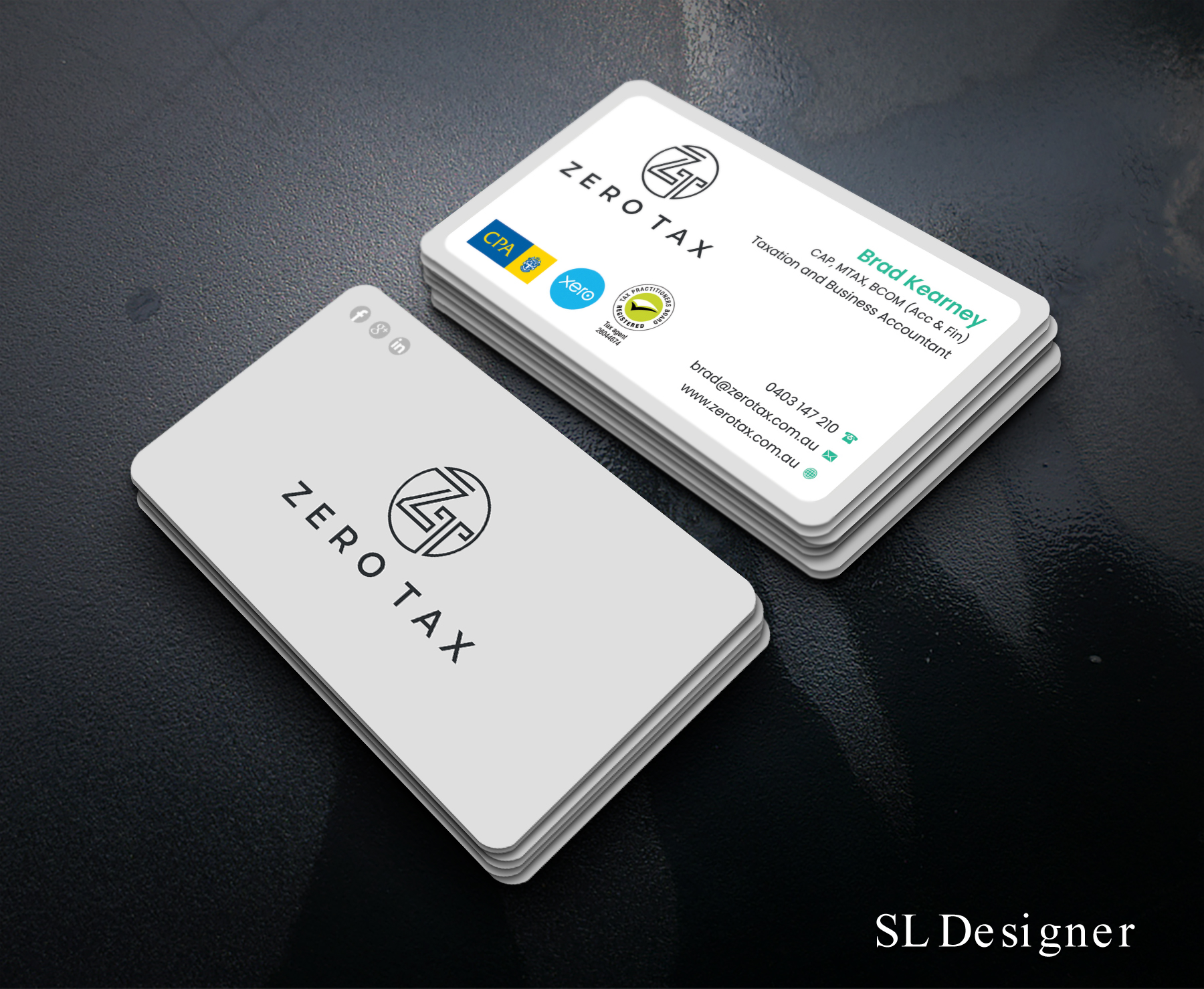 Business Card Design by SL Designer for Zero Tax | Design #25369659