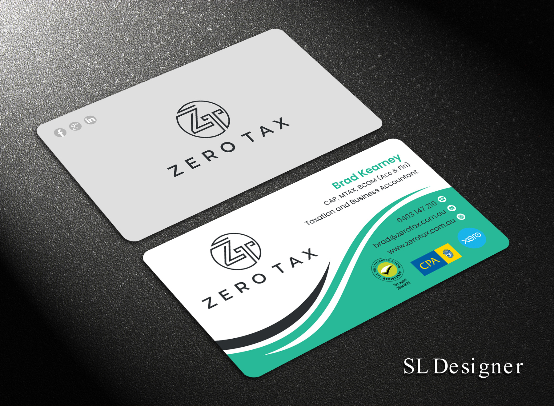 Business Card Design by SL Designer for Zero Tax | Design #25369661