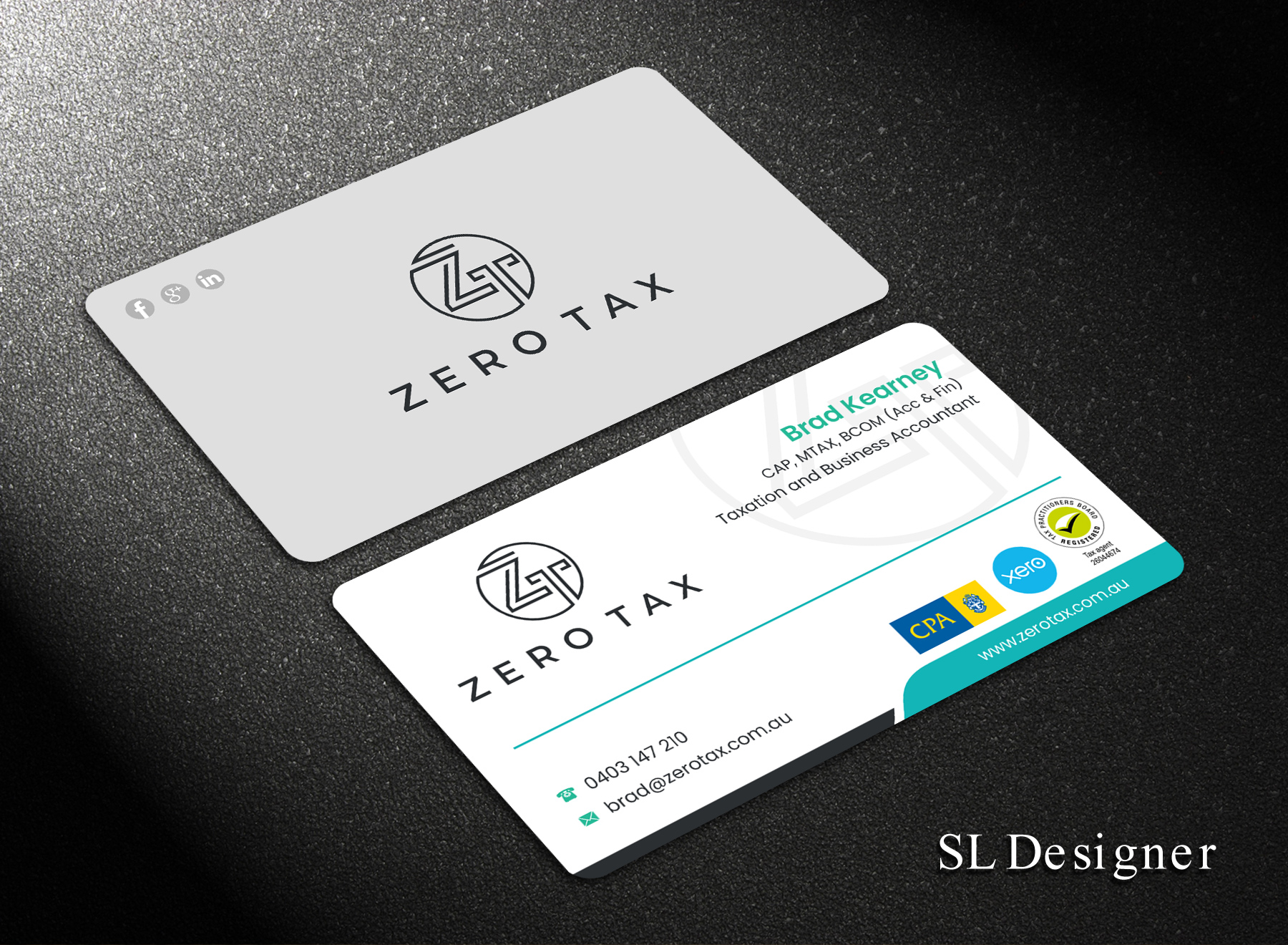 Business Card Design by SL Designer for Zero Tax | Design #25369664