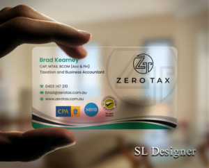 Business Card Design by SL Designer for Zero Tax | Design: #25369665
