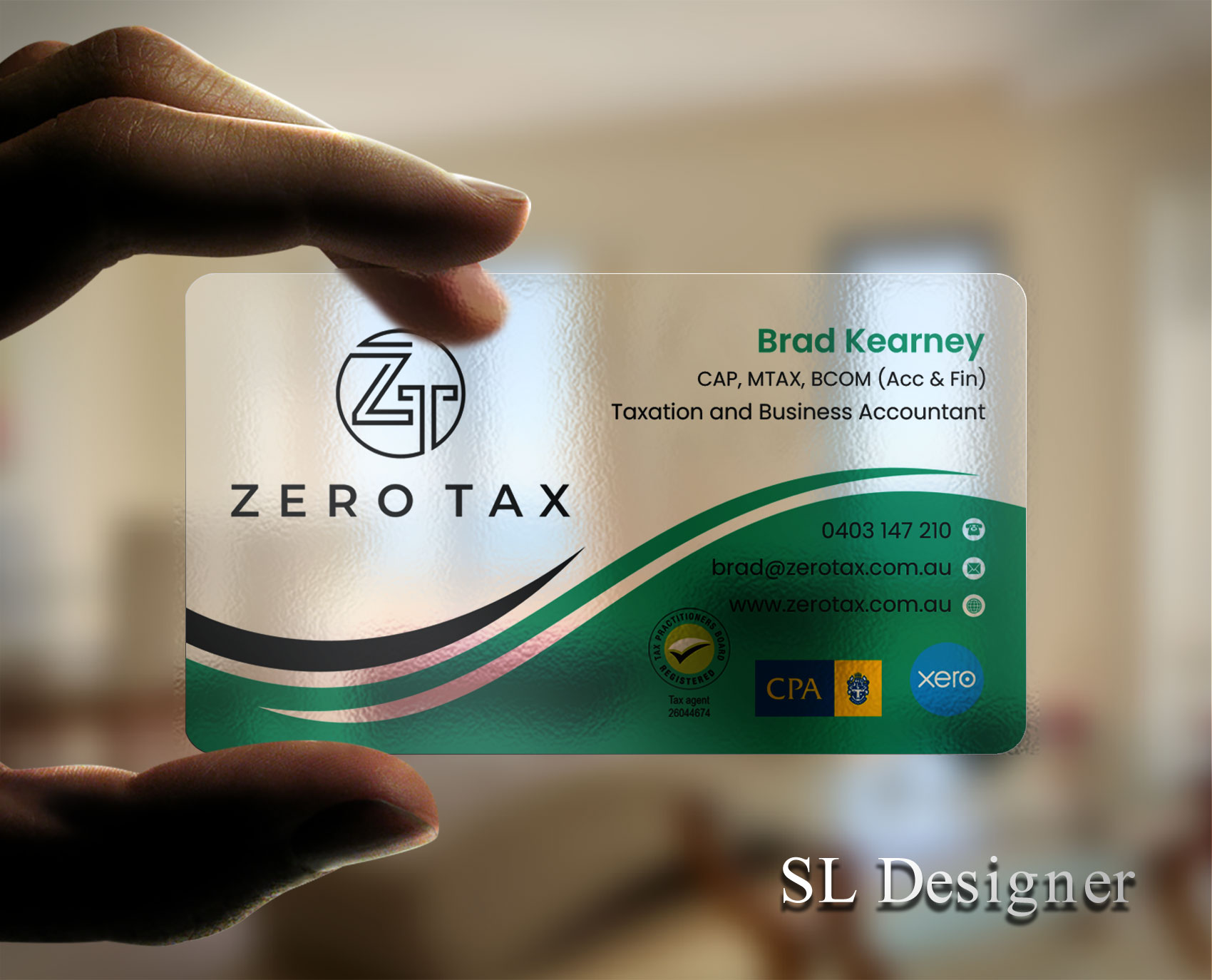 Business Card Design by SL Designer for Zero Tax | Design #25369666