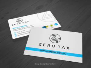 Business Card Design by D Creative for Zero Tax | Design #25368672