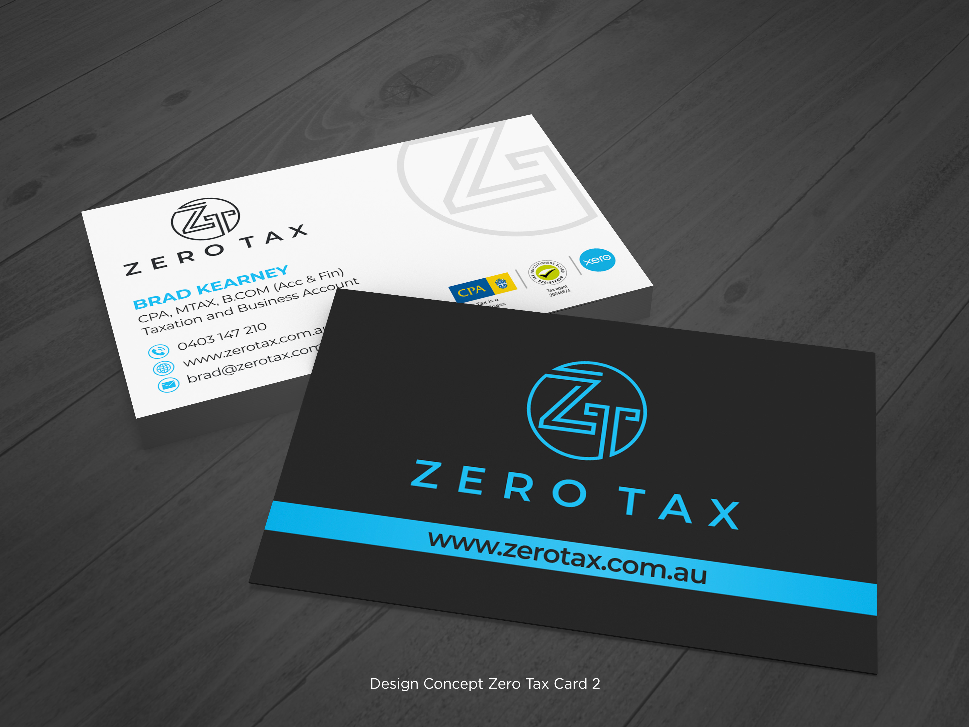 Business Card Design by D Creative for Zero Tax | Design #25368732