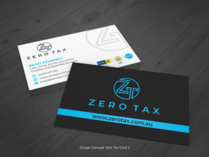 Business Card Design by D Creative for Zero Tax | Design: #25368732