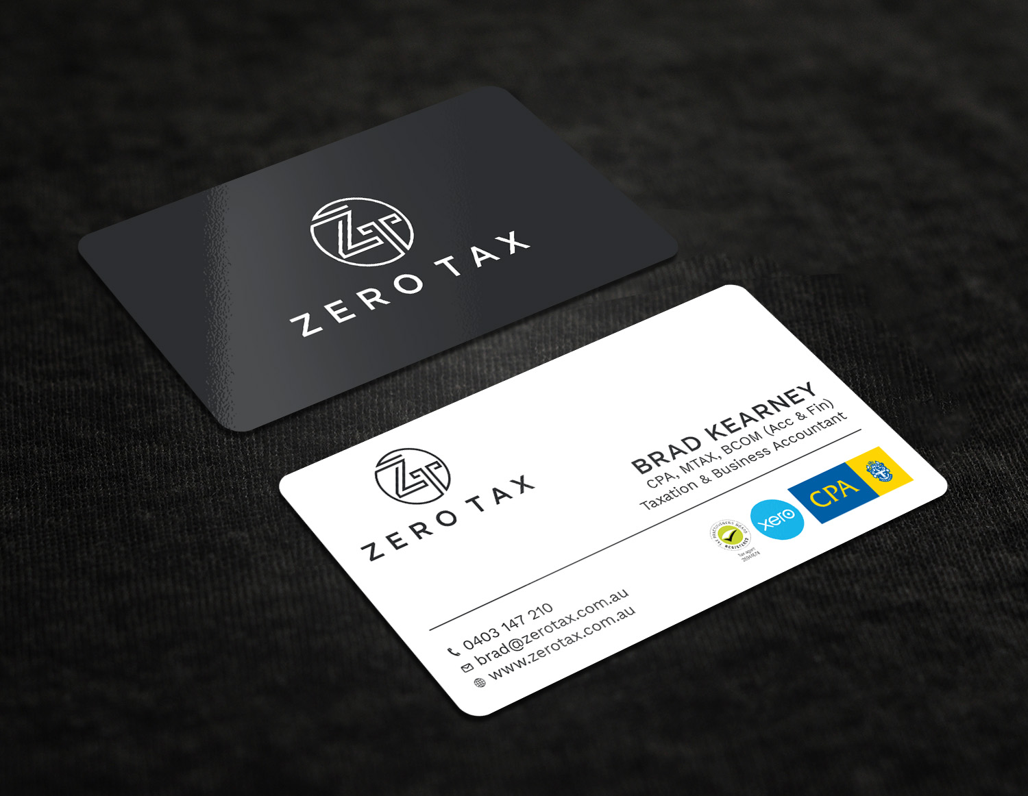 Business Card Design by Tripti Ranjan Gain for Zero Tax | Design #25366435