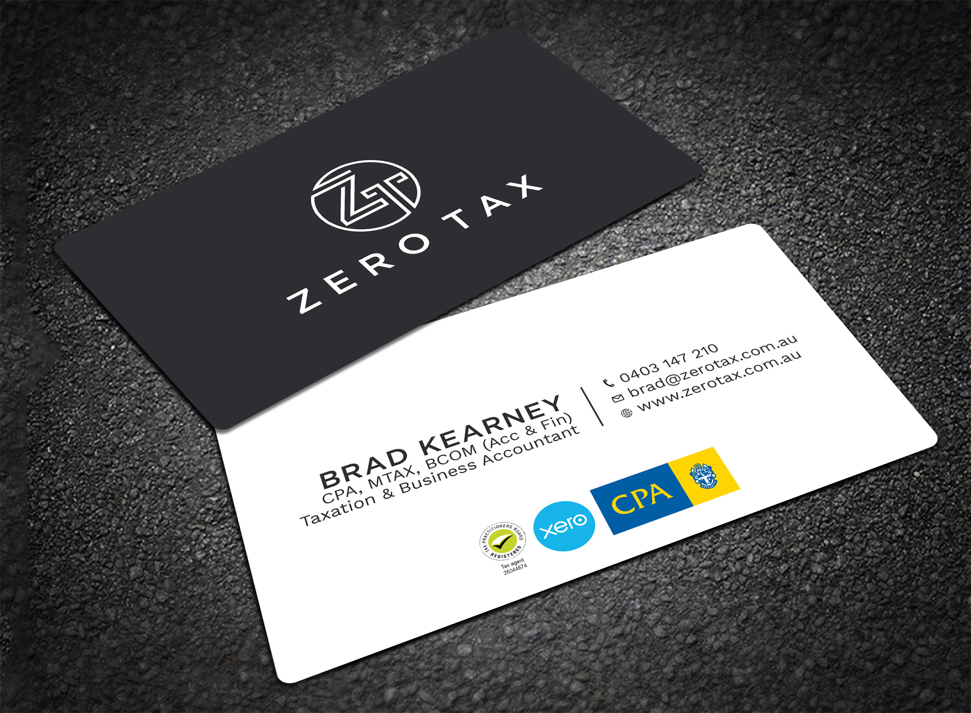 Business Card Design by Tripti Ranjan Gain for Zero Tax | Design #25366436