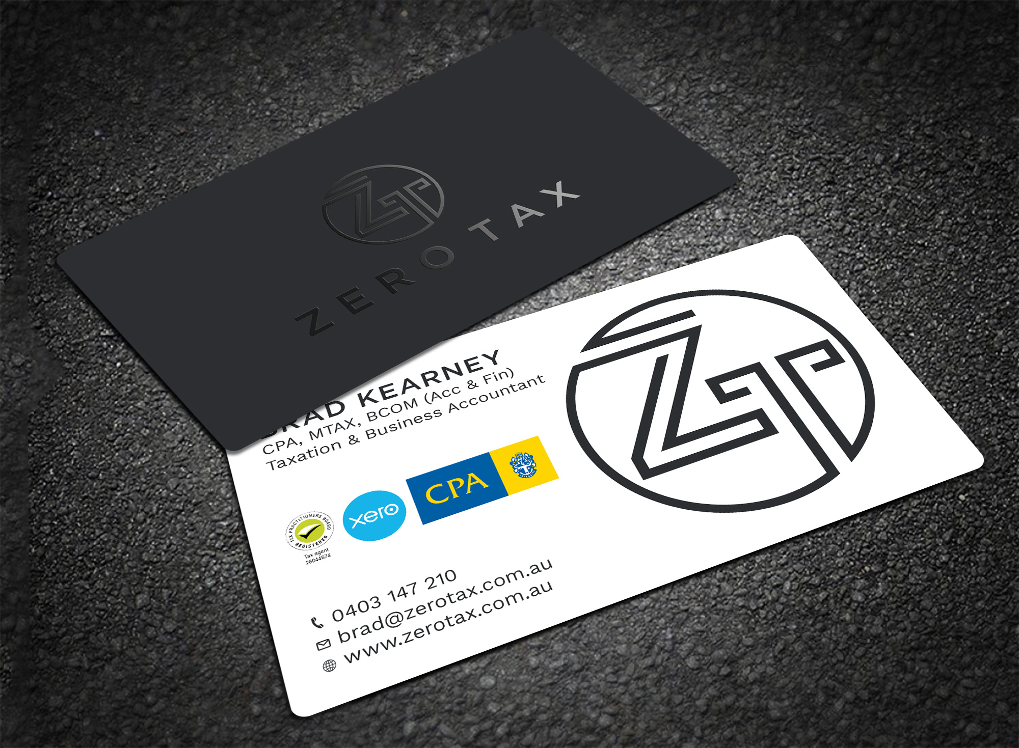 Business Card Design by Tripti Ranjan Gain for Zero Tax | Design #25366438