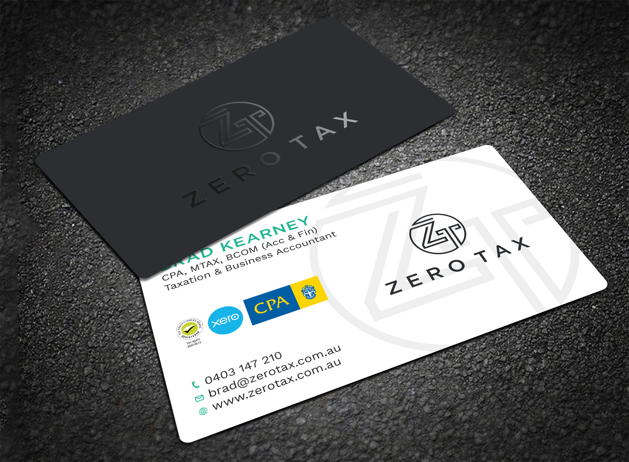 Business Card Design by Tripti Ranjan Gain for Zero Tax | Design #25366447