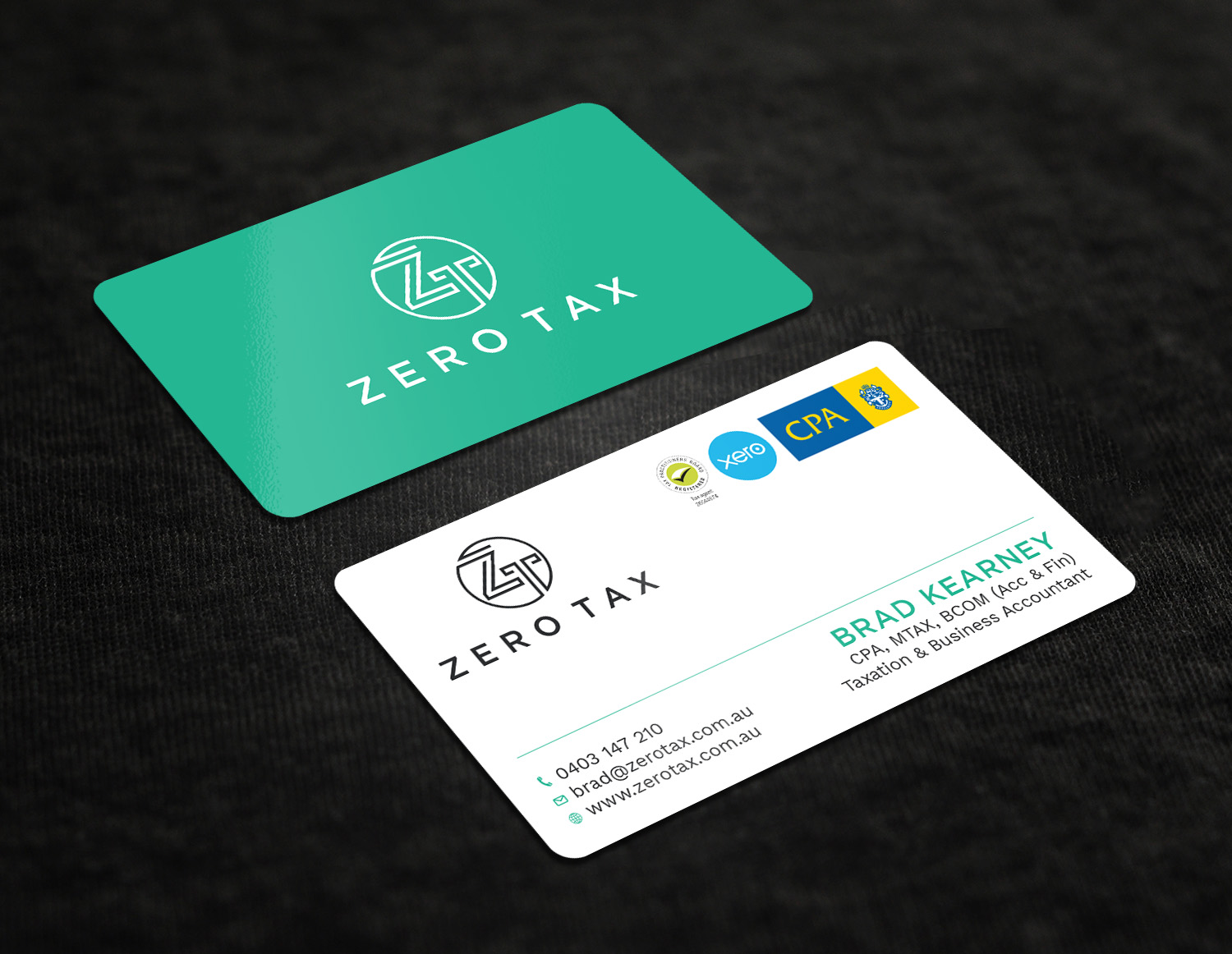 Business Card Design by Tripti Ranjan Gain for Zero Tax | Design #25366450