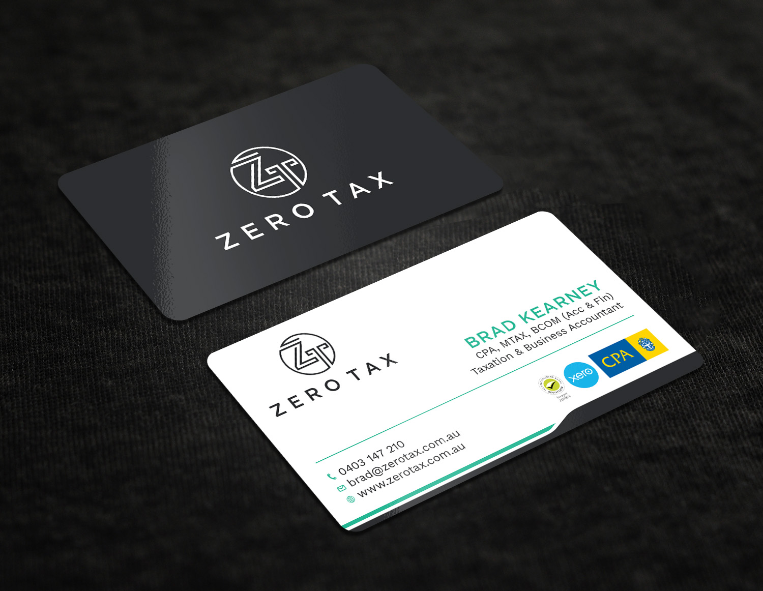 Business Card Design by Tripti Ranjan Gain for Zero Tax | Design #25366452