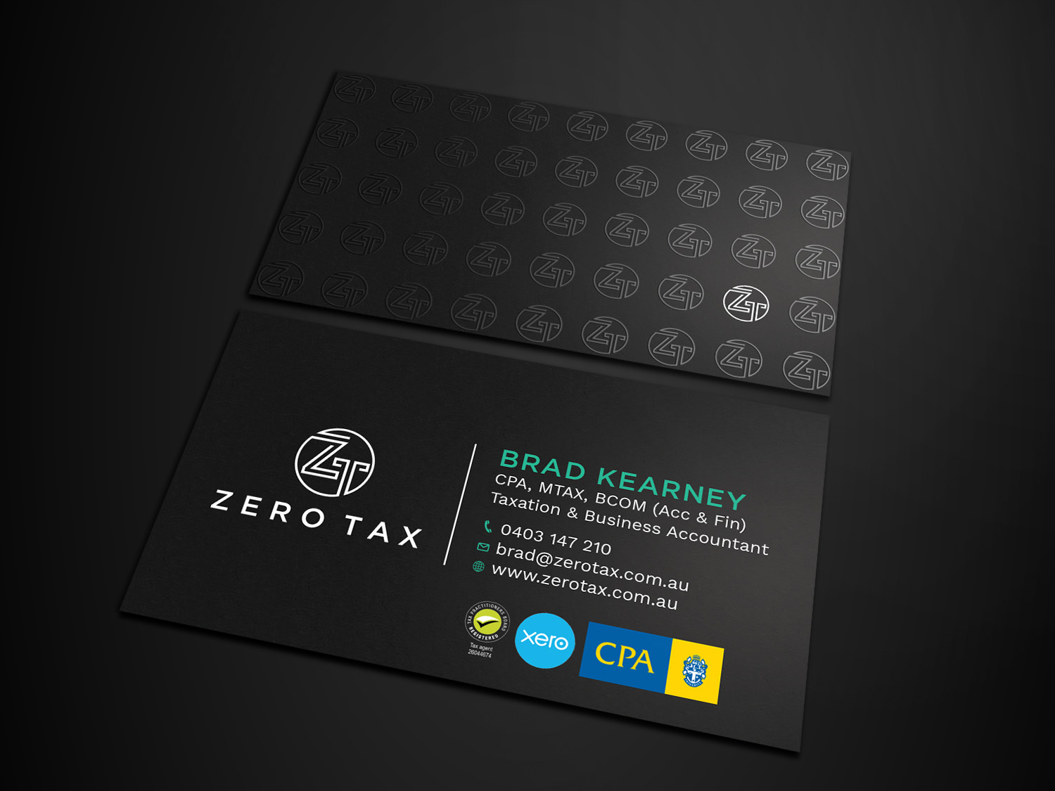 Business Card Design by Tripti Ranjan Gain for Zero Tax | Design #25366456
