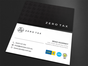 Business Card Design by Moumita_ for Zero Tax | Design: #25385949