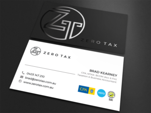 Business Card Design by Moumita_ for Zero Tax | Design: #25385951