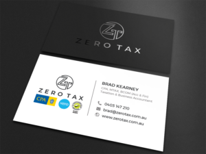 Business Card Design by Moumita_ for Zero Tax | Design: #25385952