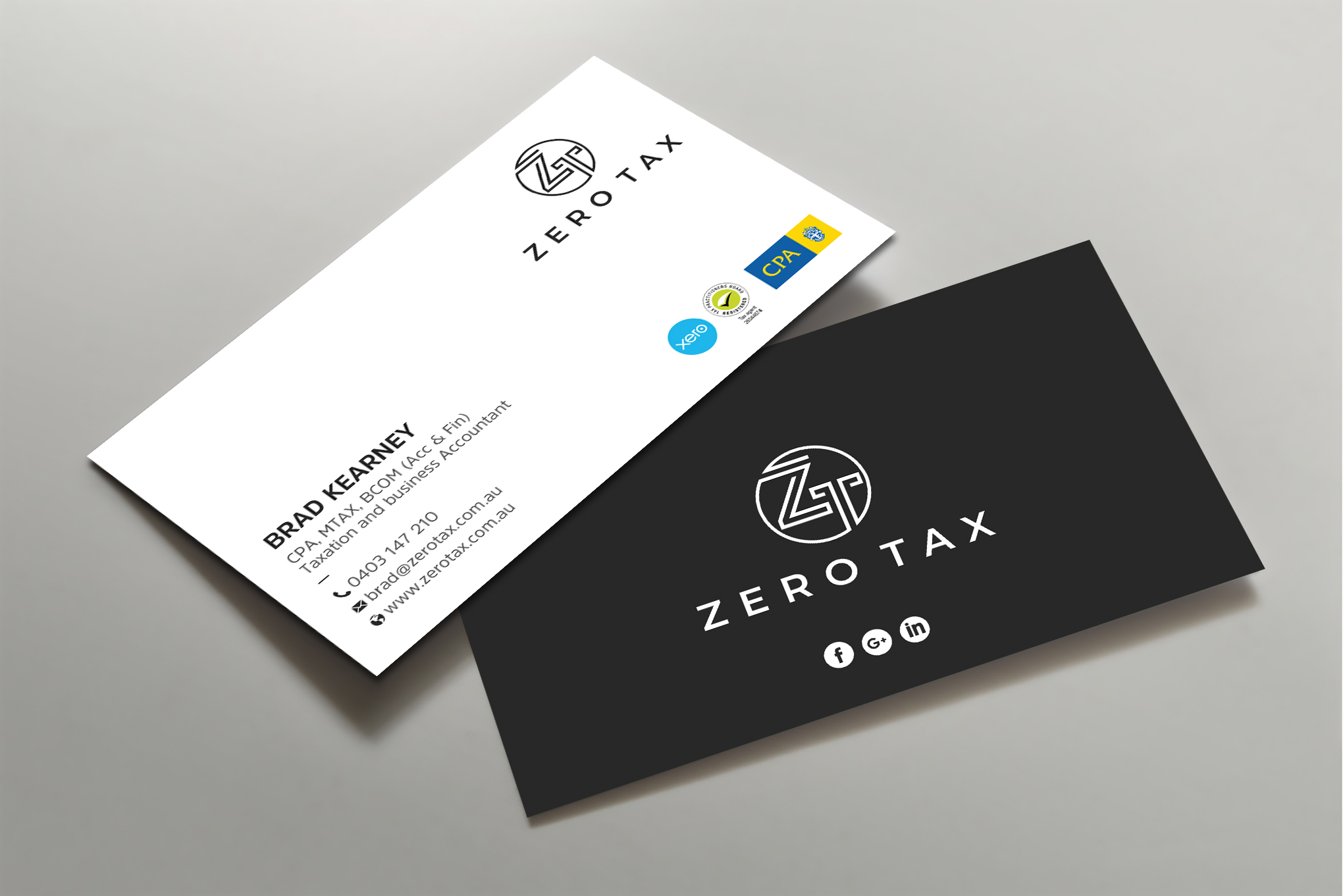 Business Card Design by Uttom 2 for Zero Tax | Design #25382435