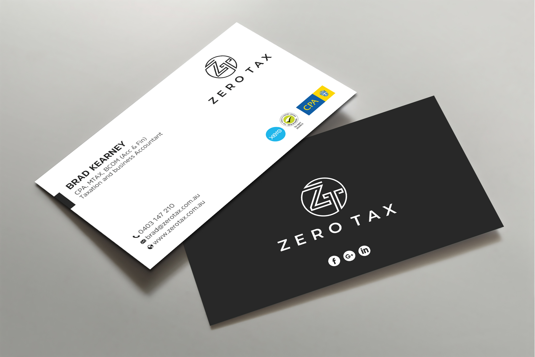 Business Card Design by Uttom 2 for Zero Tax | Design #25382436