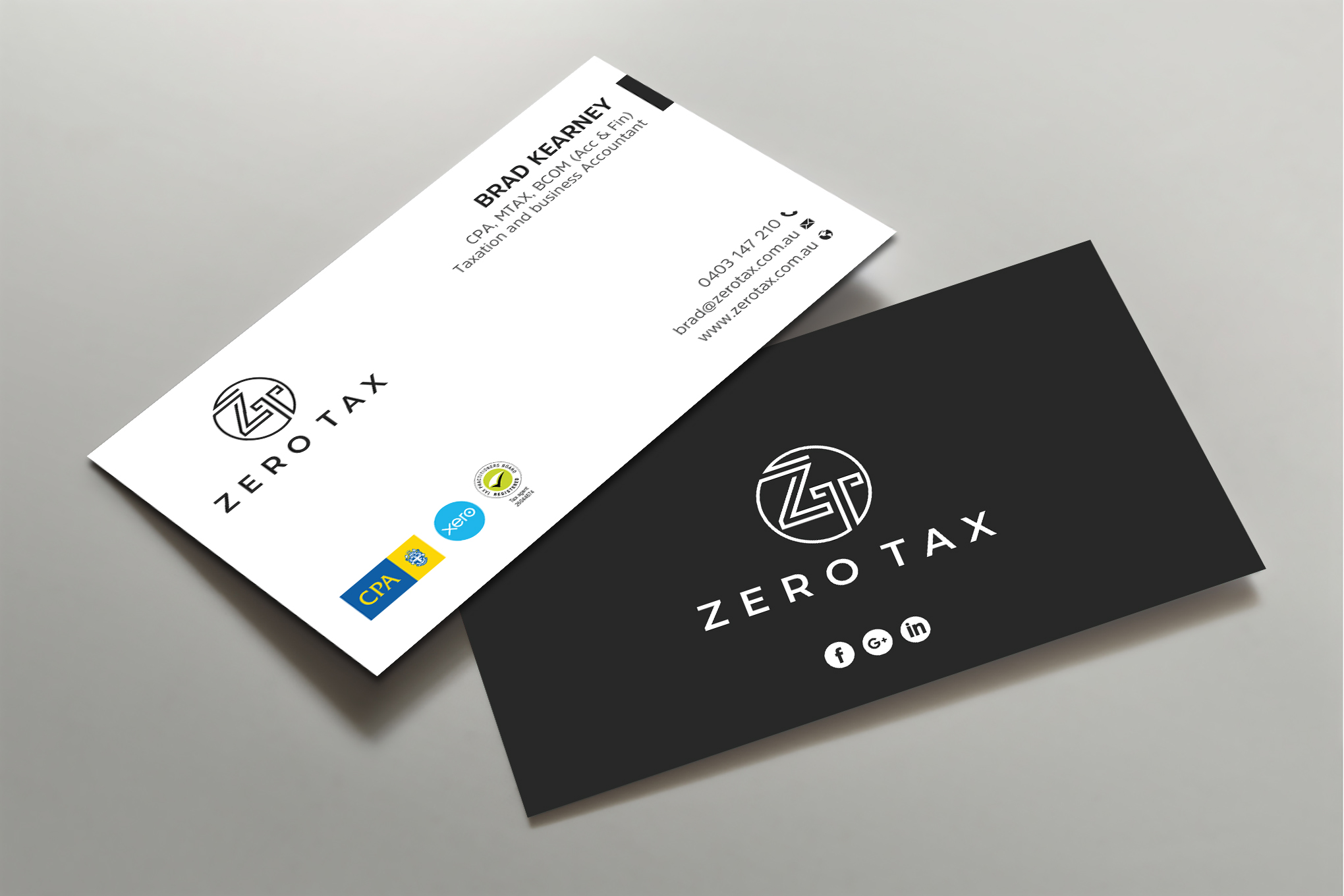 Business Card Design by Uttom 2 for Zero Tax | Design #25382444