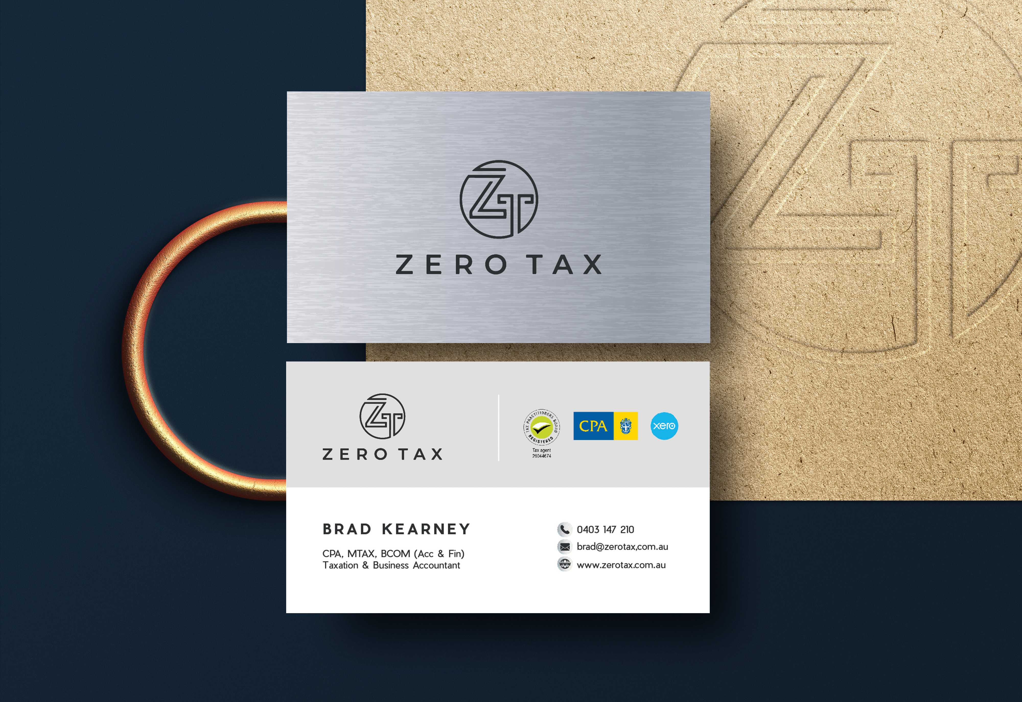 Business Card Design by Designrar for Zero Tax | Design #25381018