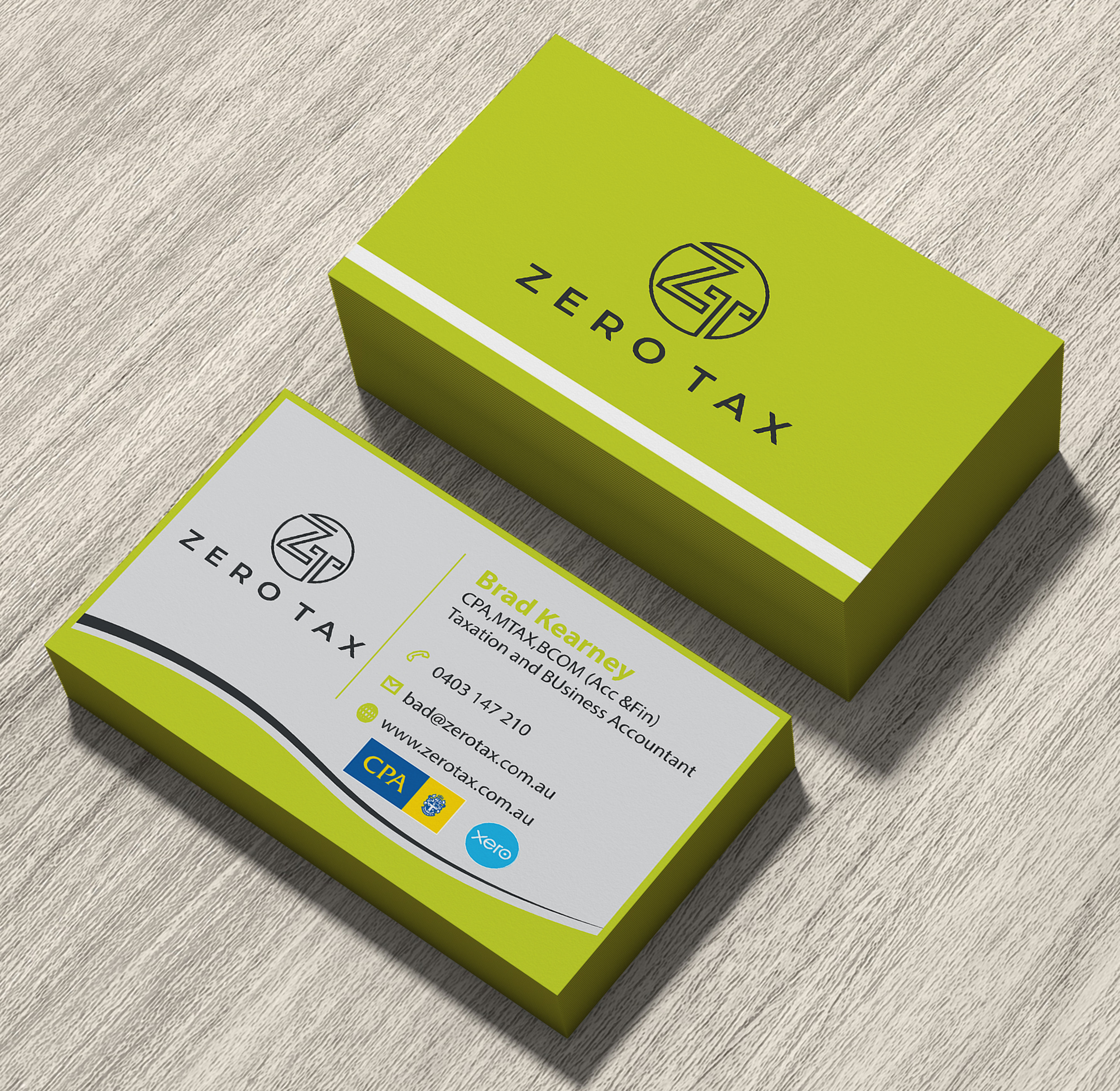 Business Card Design by adel 9 for Zero Tax | Design #25369488
