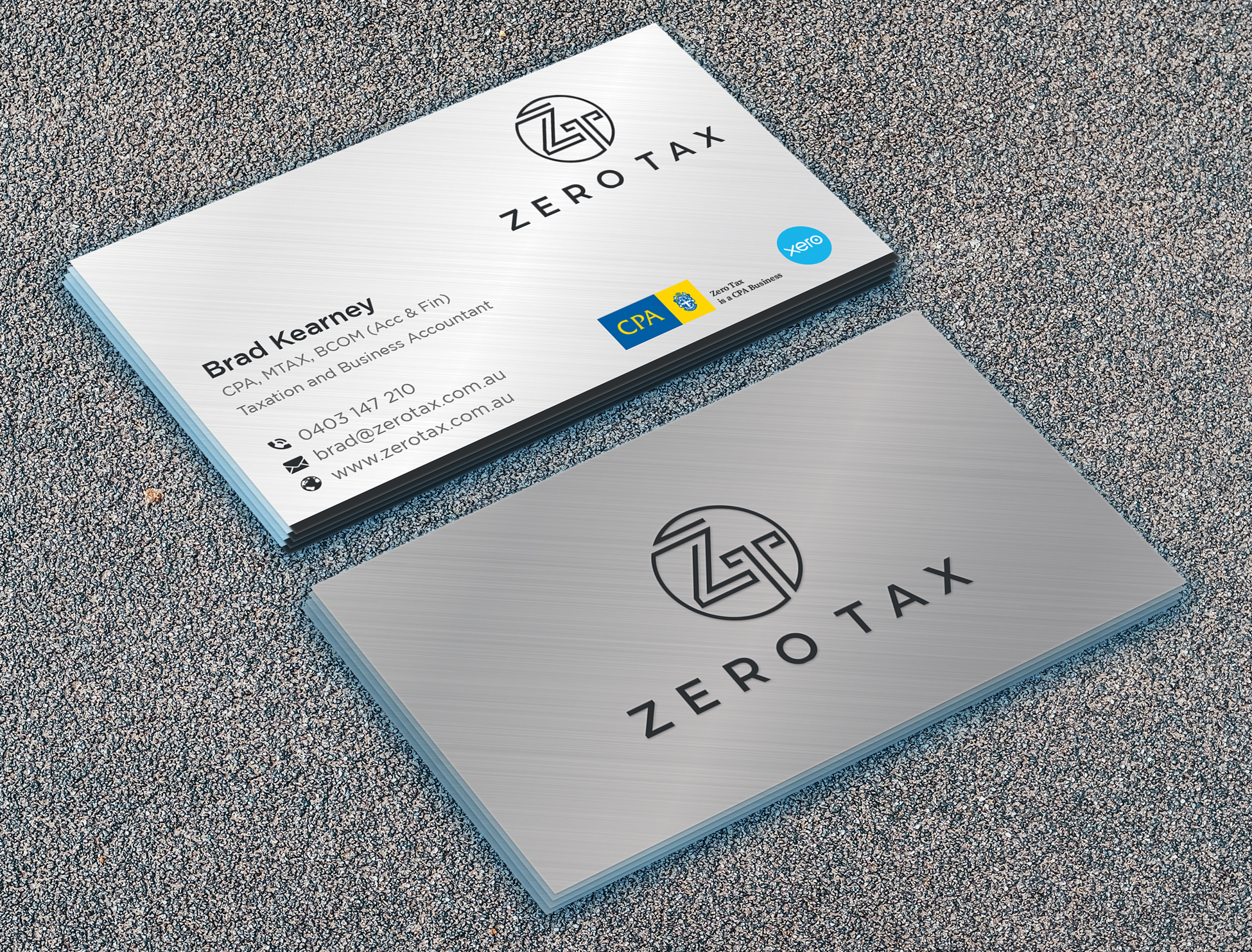 Business Card Design by nurulhasan.iou for Zero Tax | Design #25367210