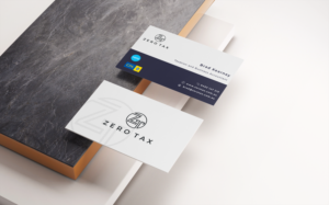 Business Card Design by Katherine_ for Zero Tax | Design #25368880