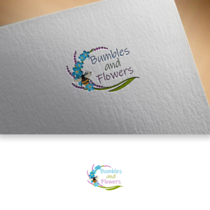 Bumbles and Flowers (The font used is called Ink Free) | Logo Design by DesignDUO