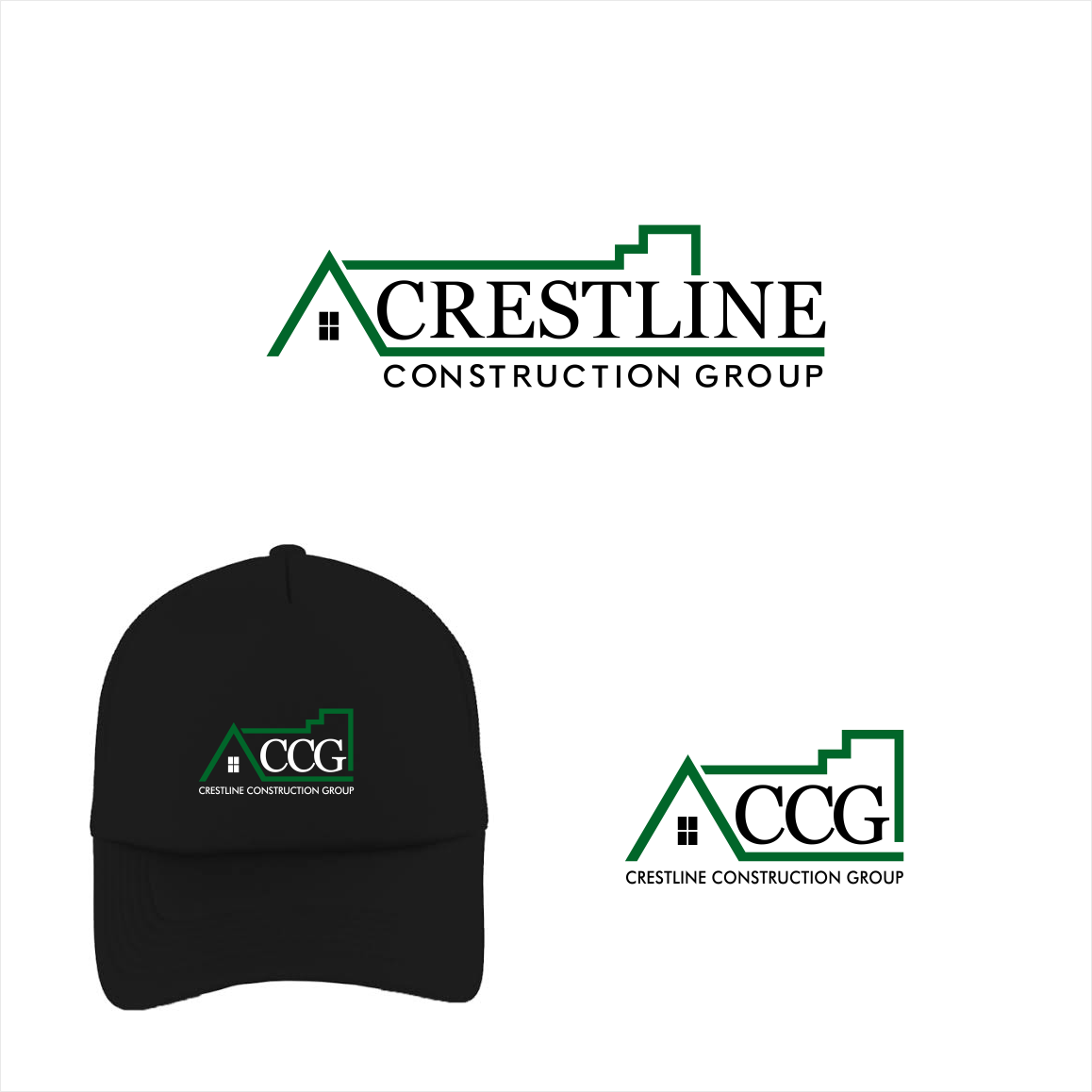Logo Design for Crestline Construction Group by Arham Hidayat Design