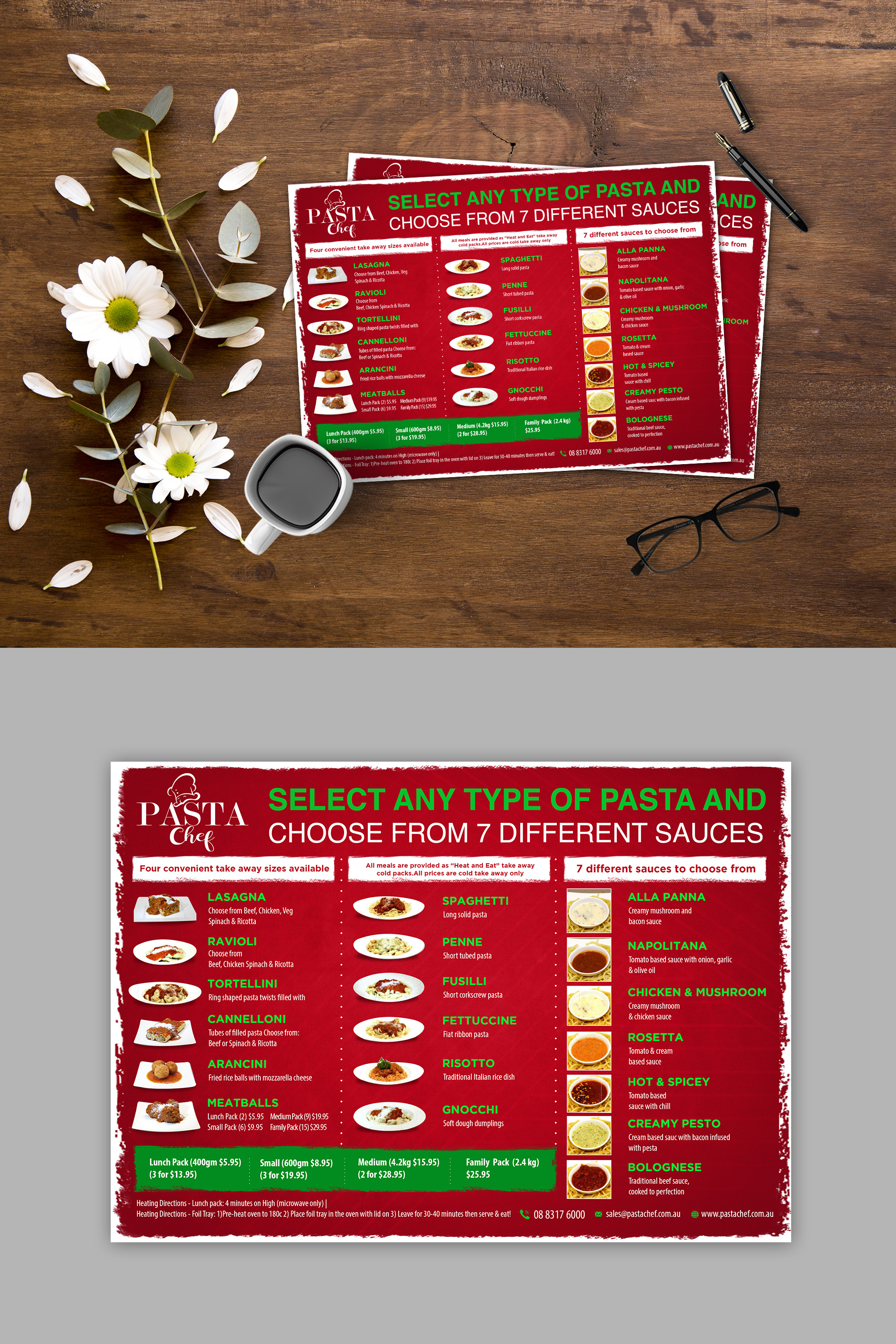 Diseño Gráfico por debdesign para PASTA CHEF NOMINEES PTY LTD | Diseño #25379581