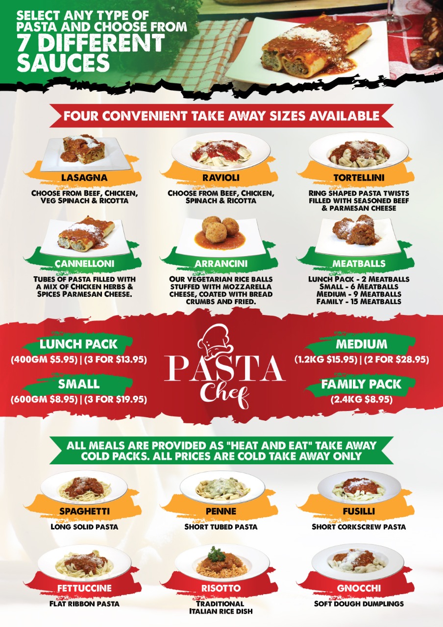 Grafik-Design von Fusionex Studio für PASTA CHEF NOMINEES PTY LTD | Design #25393901