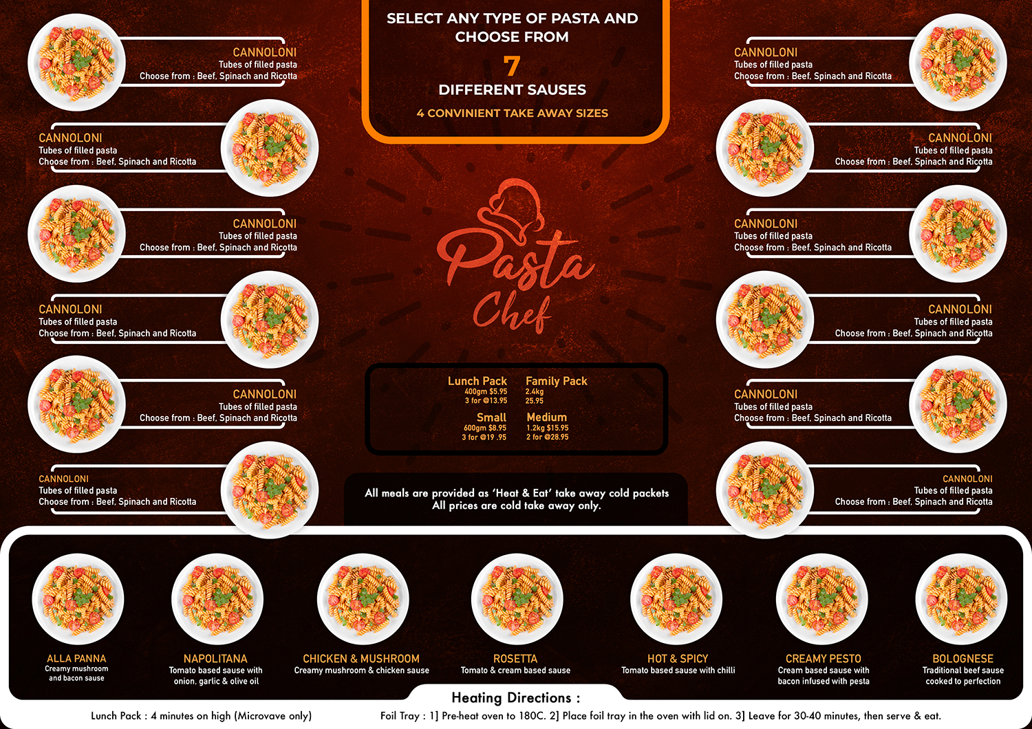 Graphic Design by Meowington for PASTA CHEF NOMINEES PTY LTD | Design #25388163