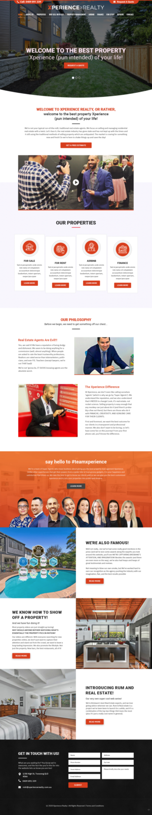 Web Design by pb for Xperience Realty | Design: #25382071