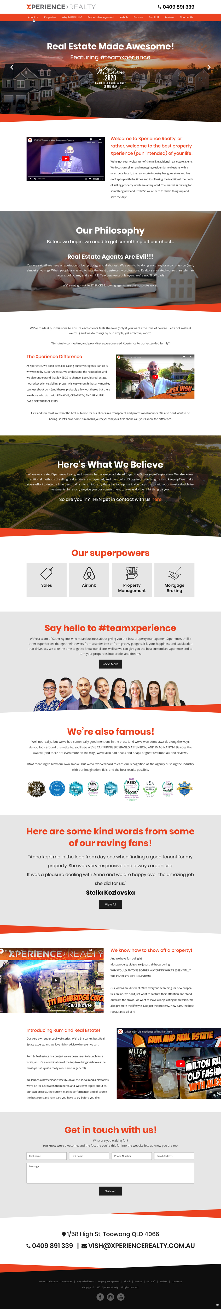Web Design by pb for Xperience Realty | Design #25382075