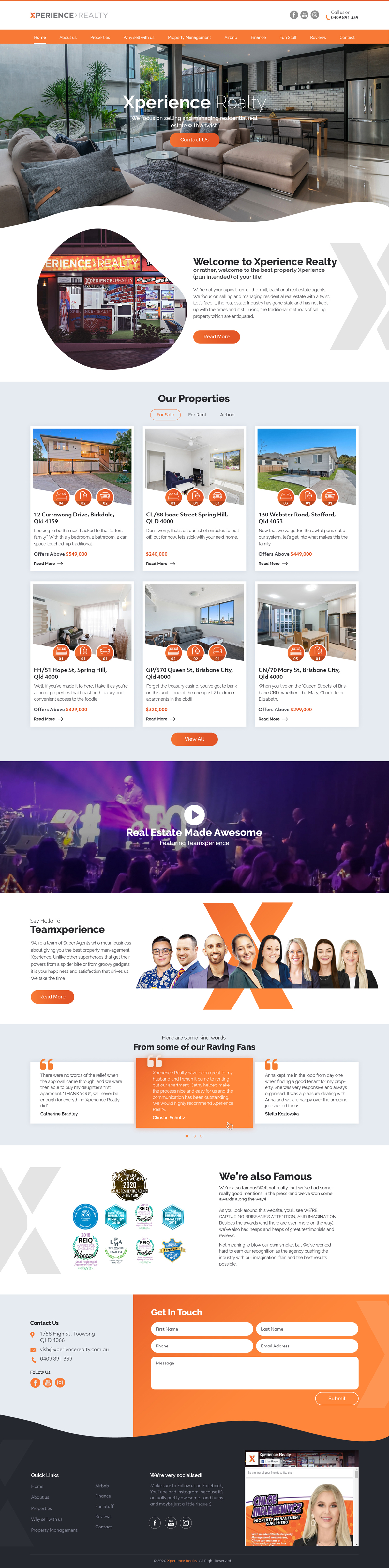 Web Design by sai.designer87 for Xperience Realty | Design #25400654