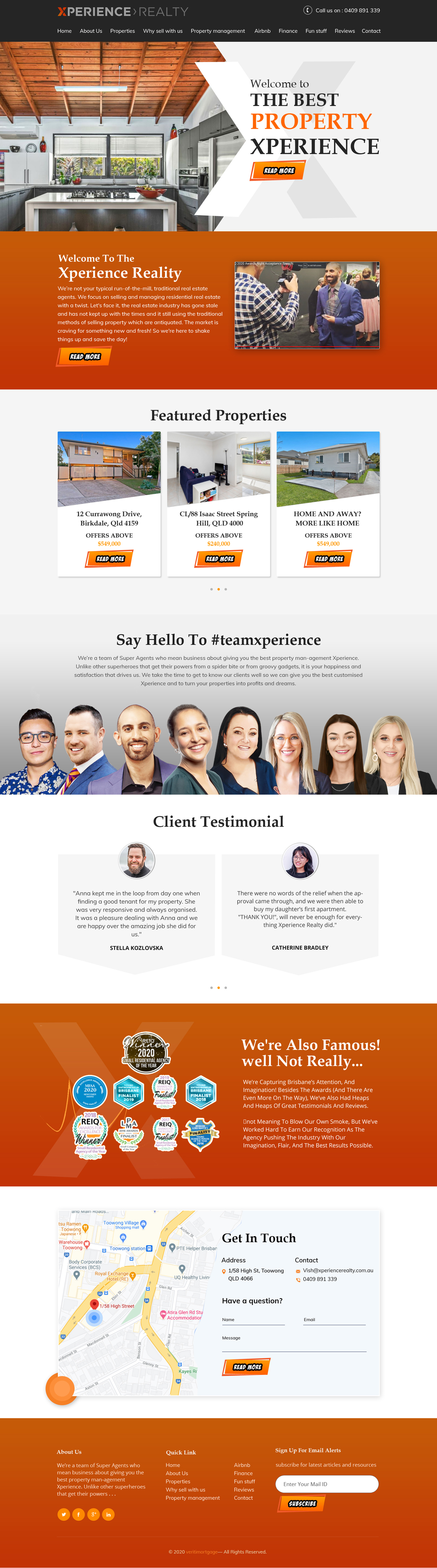 Web Design par sai.designer87 pour Xperience Realty | Design #25407377