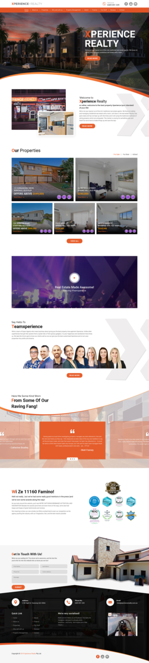Web Design par sritanuchowdhury2020 2 pour Xperience Realty | Design #25417707