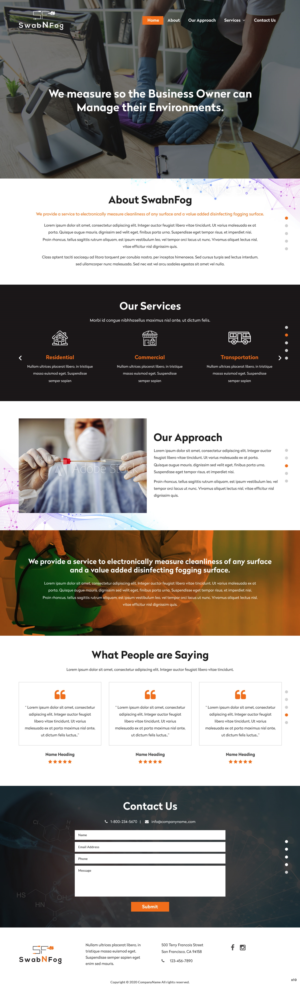 Wix Design by pb for SwabNFog | Design: #25400217