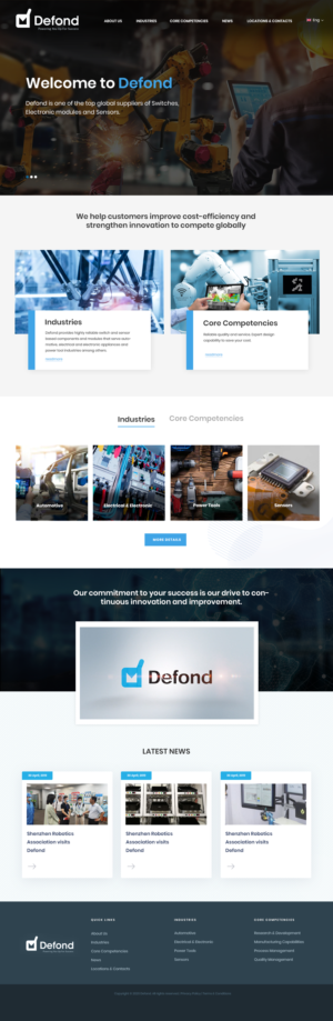 Manufacturing business needs a website revamp | Web-Design von designerkochi
