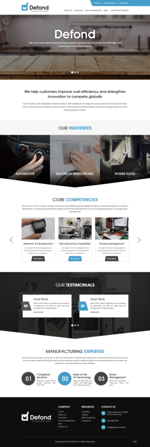 Web Design by pb for this project | Design: #25393861