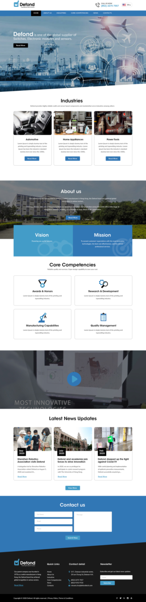 Manufacturing business needs a website revamp | Web Design by bdesigner9