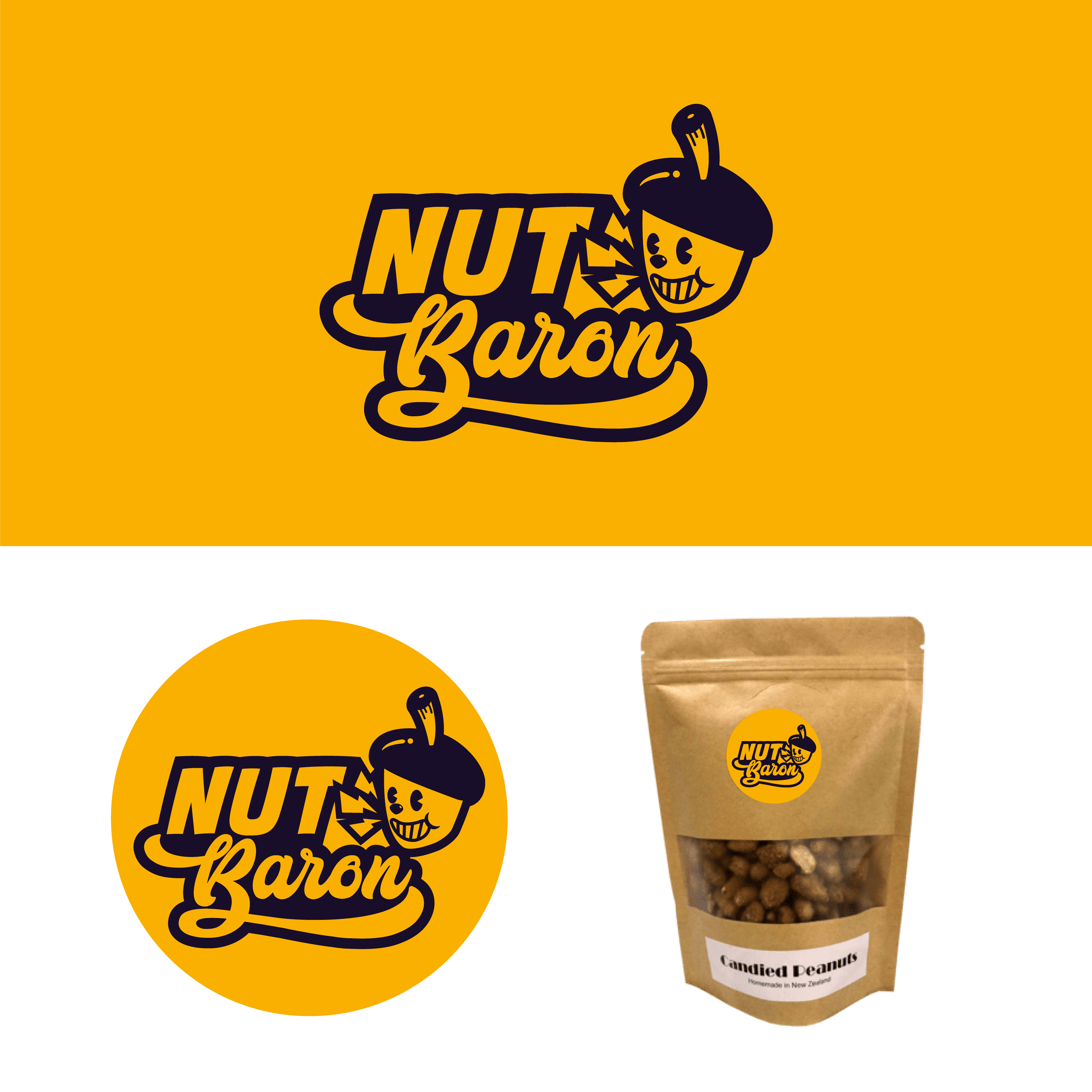 Logo Design by khairuldesign for The Nut Baron Confectionery Ltd. | Design #25420447