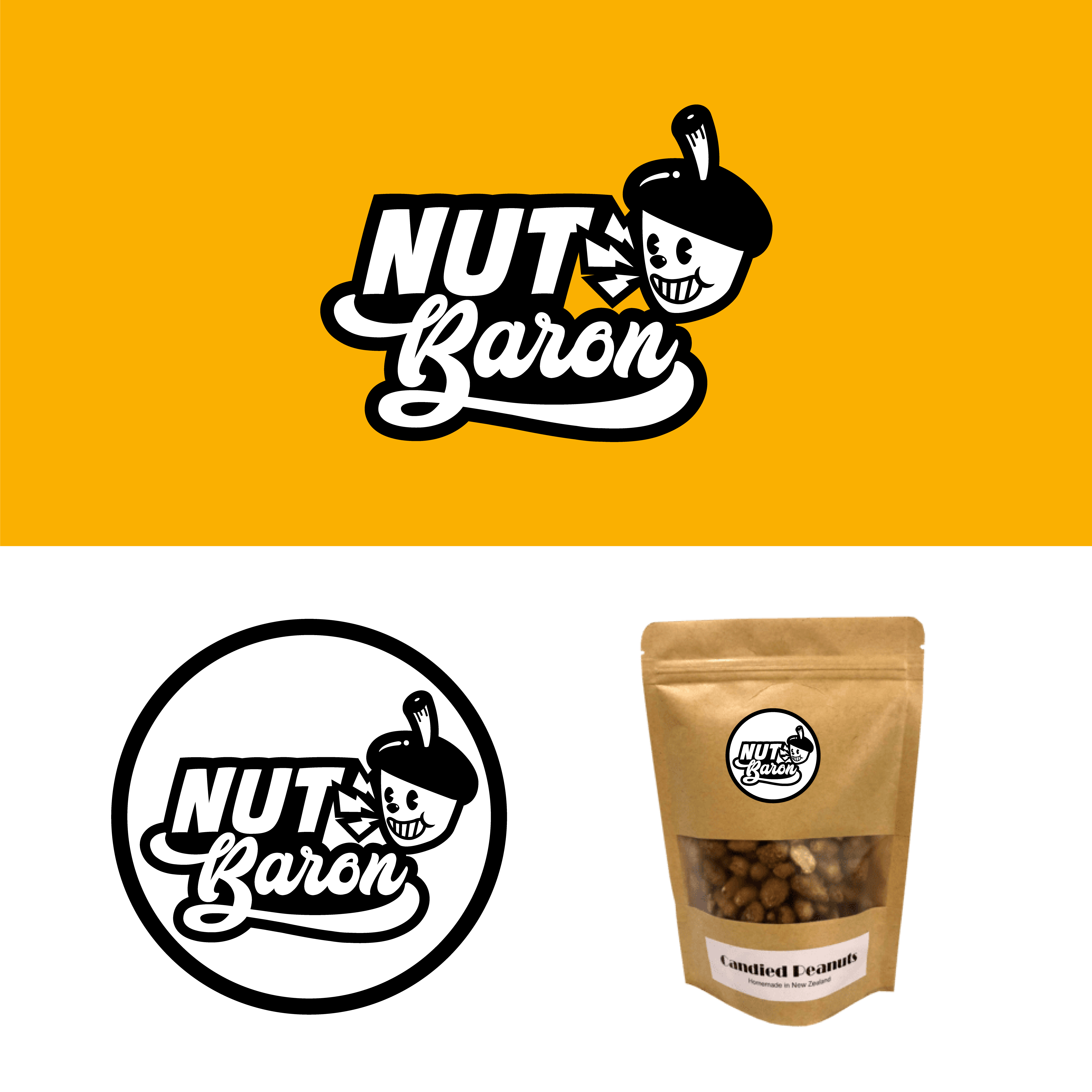 Logo Design by khairuldesign for The Nut Baron Confectionery Ltd. | Design #25420459